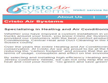 Tablet Screenshot of cristoairsystems.com